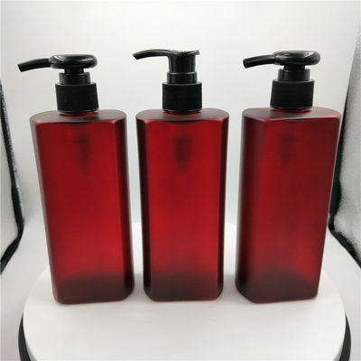 قابل بازیافت غیر قابل شارژ بطری های پمپ پلاستیکی 16 Oz 33/410 قرمز رنگ
