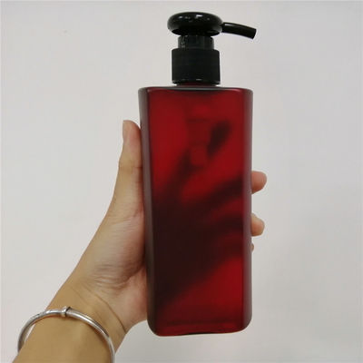 قابل بازیافت غیر قابل شارژ بطری های پمپ پلاستیکی 16 Oz 33/410 قرمز رنگ